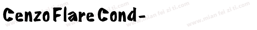 Cenzo Flare Cond字体转换